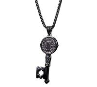 HQHYGM Benedict Necklace For Women and Men, Chain Saint Benedict Medal Benedict Chokers, Benedict Medals, San Benito Medalla De San Benito, Saint Benedict Medal