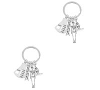 HQHYGM Biology Keychain Decorative Keychains Science Symbol Microscope Charms Teacher s Thank Themed s Biology Chemistry Sturdy s