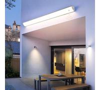 HQHYGM Black Long Strip Wall Light with Motion Sensor Aluminum Wall Lamp Exterior IP65 3000K/4500K/6000K Interior Wall Sconces Indoor Rainproof Acrylic for Villa Yard