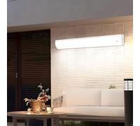 HQHYGM Black Long Strip Wall Light with Motion Sensor Aluminum Wall Lamp Exterior IP65 3000K/4500K/6000K Interior Wall Sconces Indoor Rainproof Acrylic for Villa Yard