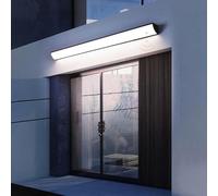 HQHYGM Black Long Strip Wall Light with Motion Sensor Aluminum Wall Lamp Exterior IP65 3000K/4500K/6000K Interior Wall Sconces Indoor Rainproof Acrylic for Villa Yard