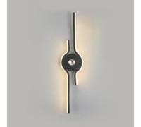 HQHYGM Black Sconces Bathroom Vanity Linear Lamp 3000K Warm Light Living Room Indoor Wall Fixtures for Bedroom Hallway Stairway