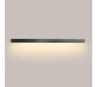 HQHYGM Black Wall Lamp Linear Strip Wall Light Fixture Long Wall Mount Fixture Minimalist Wall Sconces Indoor Wall Wash Lights for Living Room Bedroom Hallway/3000K/120Cm