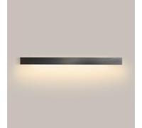 HQHYGM Black Wall Lamp Linear Strip Wall Light Fixture Long Wall Mount Fixture Minimalist Wall Sconces Indoor Wall Wash Lights for Living Room Bedroom Hallway/3000K/80Cm