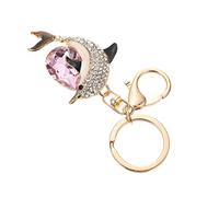 HQHYGM Bling Accessories Women Women's Backpack Purse Keyrings for Car Keys Bag Charm Valentine s Day Gift Crystal Rhinestone Dolphin Keychain