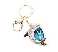 HQHYGM Bling Accessories Women Women's Backpack Purse Keyrings for Car Keys Bag Charm Valentine s Day Gift Crystal Rhinestone Dolphin Keychain