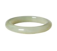 HQHYGM Bracelets,Jade Bangle Bracelet for Women Gray White Stone Waimengke Bracelet Jewelry(62mm)