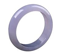 HQHYGM Bracelets,Lavender Jade Bangle Bracelet for Women, Purple Retro Chinese Agate Bangle Jewelry(60mm)