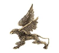 HQHYGM Brass 11.5x13 cm Small Animal Ornament Figurine Sculpture Gift Collectible Bookshelf Decor