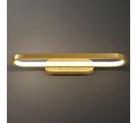 HQHYGM Brass Mounted Light Bedside 18W Gold Lamps for Living Room Bedroom Hallway 3 Color Temperatures Ring Wall Fixture