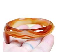 HQHYGM Brazalete de Jade para Mujer, Brazalete de ágata roja ensanchado y Engrosado, Brazalete de Jade Rojo para Mujer, con Caja de Regalo (tamaño: 62-63 mm)