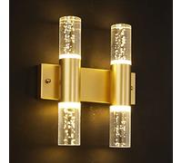 HQHYGM Bubble Light Crystal Wall Lamps European Living Room Wall Sconces Bedroom Bedside Wall Light TV Background Wall Wall Mount Fixtures Warm Light 6W Decorative Lights/4Lights