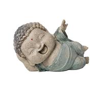 HQHYGM Buddha Statue Buddhist Figurine Miniature Landscape Decoration Ornament Monk Sculpture Feng Shui Figure Decor for Home Office