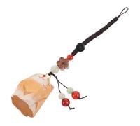 HQHYGM Car Key Chain Cat Keychains Orange Cat Lovely Cat Decor Bag Pendant Cute Figurines Car Keychain Lucky Cat Keychain Lucky Charm Car Hanging Animal Pendant Wooden