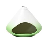 HQHYGM Ceramic Incense Holder Porcelain Gift Tea Table Ornament Accessory for Office Bedroom SPA Living Room Decor, Gradient Green