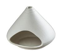 HQHYGM Ceramic Incense Holder Porcelain Gift Tea Table Ornament Accessory for Office Bedroom SPA Living Room Decor, White