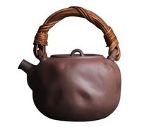 HQHYGM Cerámica en Bruto Roca Vieja Barro Martillado Tetera de ratán Cerámica/Vidrio Hervidor de Agua, Juegos de té Retro Chinos Taza de té Cerámica Retro Fuego de carbón Estufa de cerámica eléctrica