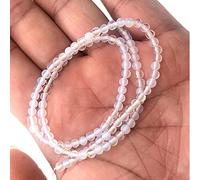 HQHYGM Charm Jewelry Guarantee Natural Stone Round Loose Beads Moonstone Amazonian Sandstone Lapis Gem Jewelry Bracelet Necklace 2 3 4mm (Color : Opal, Size : 2mm 185 Beads)