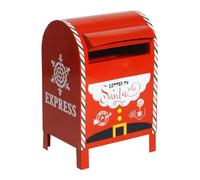 HQHYGM Christmas Mail Box Newspaper Holder Weatherproof Metal Decorative Letterbox Ornament for Home Office Outdoor Porch Front Door