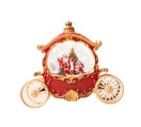 HQHYGM Christmas Snow Globe Music Box Craft Xmas Gift Glittering Decoration Santa Carriage Ornament for Valentine Gifts Mother's Day