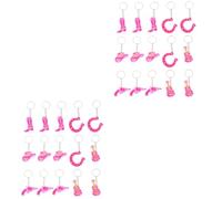 HQHYGM Cowboy Key Chain Girly Women Bag The Girlfriend Cute Keychains Wallet Cowgirl Keychain Novelty Cowgirl Merchandise Coin Pentagram Key Back Keychain Locket PVC