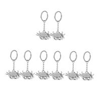 HQHYGM Crab Keychain Keys Sliver Keychains Car Rings Wallet Holders Lobster Clasp Keychain Lanyard Badge Hooks Accessories Grip Locket Back Keychain Zinc