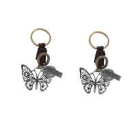 HQHYGM Creative Key Chain Bags Carabiner Keychain Holder Wrist Wraps Car Key Bracelet Locket Key Ring Butterfly Pendant Keyring Bag Hanging Decoration Key Decoration Bag Pendant