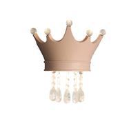 HQHYGM Creative Wall Light Wall Cartoon Crown Wall Mounted Lamp Kids Room Wall Fixtures Indoor Wall Wash Lights Girls Bedroom Bedside Wall Sconces/Pink