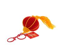 HQHYGM Crochet Keychain Pendant with Traditional Good Luck Symbol, Handmade Lantern Bag Charm Backpack or Car, Cute Kawaii Keyring for Women 2025 New Year