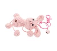 HQHYGM Crochet Pig Keychain Handbag Pendant Car Interior Decoration Rear View Mirror Hanging Accessory for Women and Toddlers Cute Small Stuffed Doll Ornament