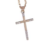HQHYGM Crucifix Necklace For Women, Cross Necklace Dazzling Crystal Jesus Crucifix Necklace Jewelry, Jesus Cross Necklace, Cross Necklace with Jesus