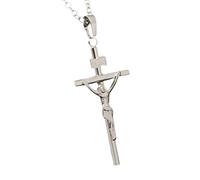 HQHYGM Crucifix Necklace Men, Cross Necklace with Jesus On It - Crucifix Pendant For Men, Jesus Cross Necklace For Christmas Thanksgiving Gifts