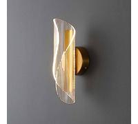 HQHYGM Curled Acrylic Wall Light with d Iron Base 10W Spiral Wall Light Bedside Wall Lamps Nordic Minimalist Wall Fixtures for Hallway Living Room