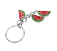 HQHYGM Cute Metal Watermelon Keychain Summer Fruit Pendant Charm for Women Bag Accessories Car Keys Holder Unique