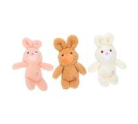 HQHYGM Cute Rabbit Keychain Decor Animals Pendant Bag Hanging Decor 3pcs Random Color