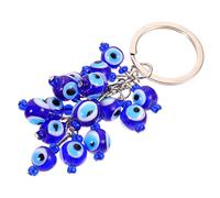 HQHYGM Devil'S Keyrings Keys Car for Women Purse Beaded Keychain Evil Eye Hanging Ornament Chain Rings Bag Pendant Key Chains