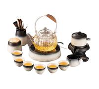 HQHYGM DFSHGDF2096 Estufa de cerámica eléctrica Caldera de té Estufa de té Hogar Botella de infusor de té de Vidrio Taza de té Hervidor de Vidrio Quemador eléctrico portátil Tetera, Tetera humeante