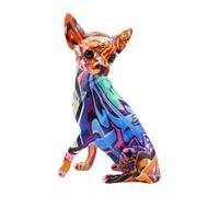 HQHYGM Dog Sculpture Desktop Decoration Polished Exquisite Animal Figurine Art Work for Book Shelf Bedroom Home Entrance, Style A