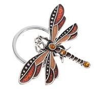 HQHYGM Dragonfly Ring Wallet Keys Purse Holders for Your Car Bag Charm Decorative Key Chain Handbag Blue Zinc Miss Backpack Animal Keychain