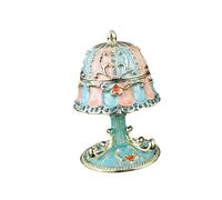 HQHYGM Enameled Trinket Organizer Practical Decorative Art Collection Birthday Present Craft Hinged Jewelry Box Ornament