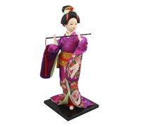 HQHYGM Ethnic Japanese Kimono Collectible Figurine Handicraft Asian Geisha Doll Girl Statue for Tabletop Home Decoration, R1204