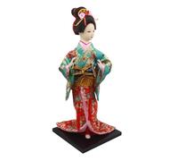 HQHYGM Ethnic Japanese Kimono Collectible Figurine Handicraft Asian Geisha Doll Girl Statue for Tabletop Home Decoration, R1208