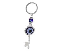 HQHYGM Evil Eye Keychain Charm Ring Pendant Decor Blue Eyes Key Chain Hanging Men Backpack Ornaments