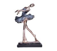 HQHYGM Fashion Ballerina Figurine Elegant Graceful Gift Dancer Sculpture Ballet Dancing Girl for Home Wedding Living Room Bookshelf Ornament, C