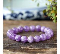 HQHYGM Feng Shui Bracelet,Lavender Jade Bracelet Beaded Stretchy Crystal Bracelet for Women Feng Shui Wealth Bracelet Purple Positivity Chakra Tranquilty Inner Peace