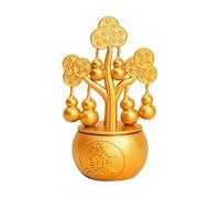 HQHYGM Figure of Wealth, Feng Shui Statue, Gift for Car Dashboard Decoration, Metal Ornament, Sculpture