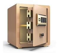 HQHYGM Fireproof Waterproof Deposit s Security Fingerprint Unlock Electronic Double Layer Digital Steel Cabinet s for ID Papers A4 Documents Laptop Computers Jew