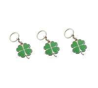 HQHYGM for Men Four- Birthday 4 Leaf Keychain Charm Patricks Day Jewelry Gift Lucky Charms Shamrock Keyring Car Ireland 3D Personality