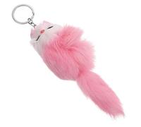 HQHYGM Fox Keychain Pendant Lightweight Cute Cartoon Key Ring Accessory for Women Stylish Soft Bag Decor Charm