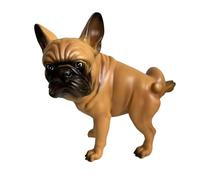 HQHYGM French Garden Statue Ornament Handmade Novelty Animal Sculpture Collection for Wedding Hotel Desktop Cafe Cabinet, Piss Dog